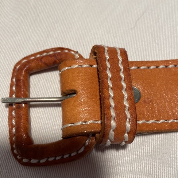 Beautiful vintage leather and embroidered belt Sz 34-38” - Picture 7 of 7